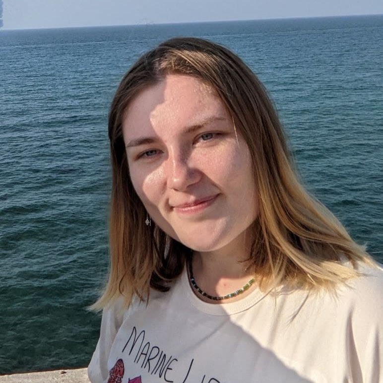 Portrait of Nastya Iakovleva by the sea